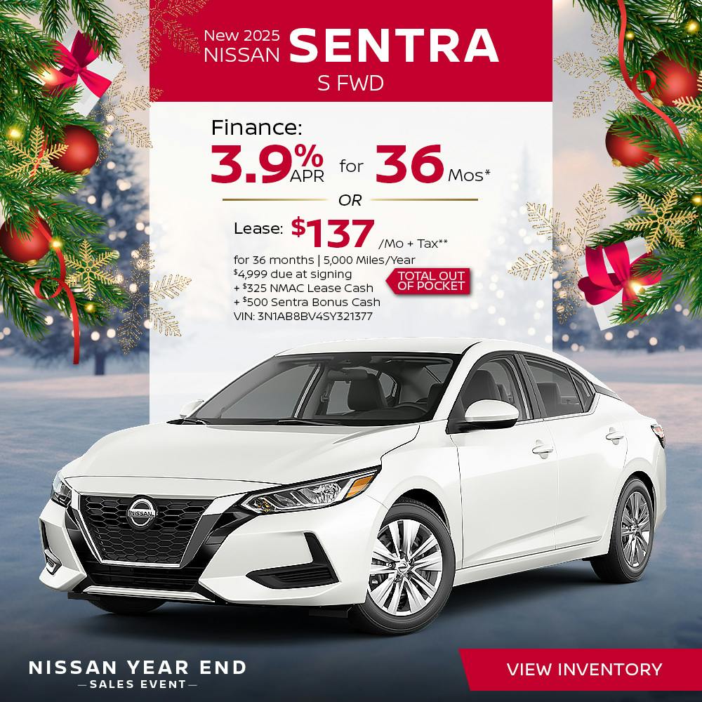 New 2025 Nissan Sentra S FWD