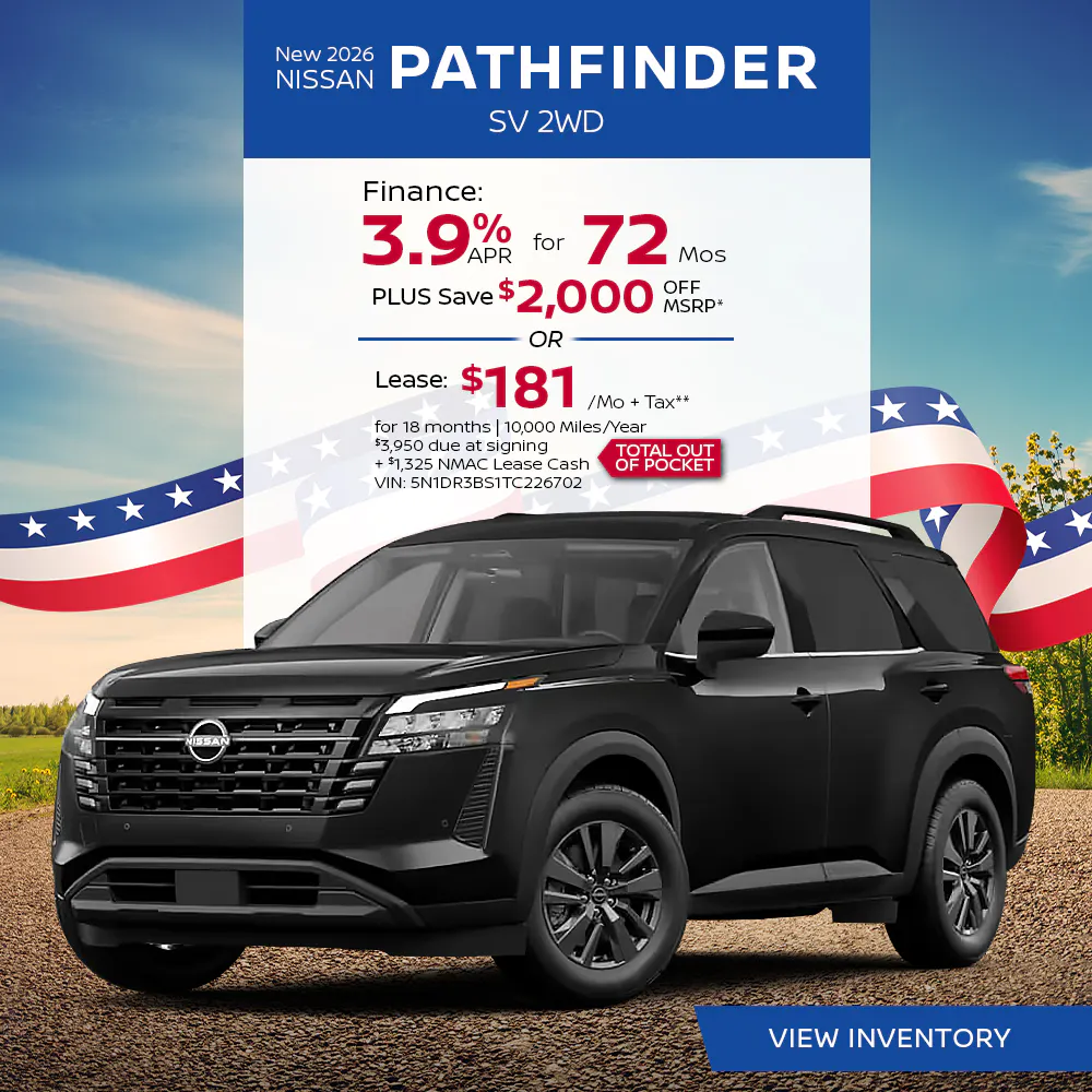 New 2026 Nissan Pathfinder SV 2WD