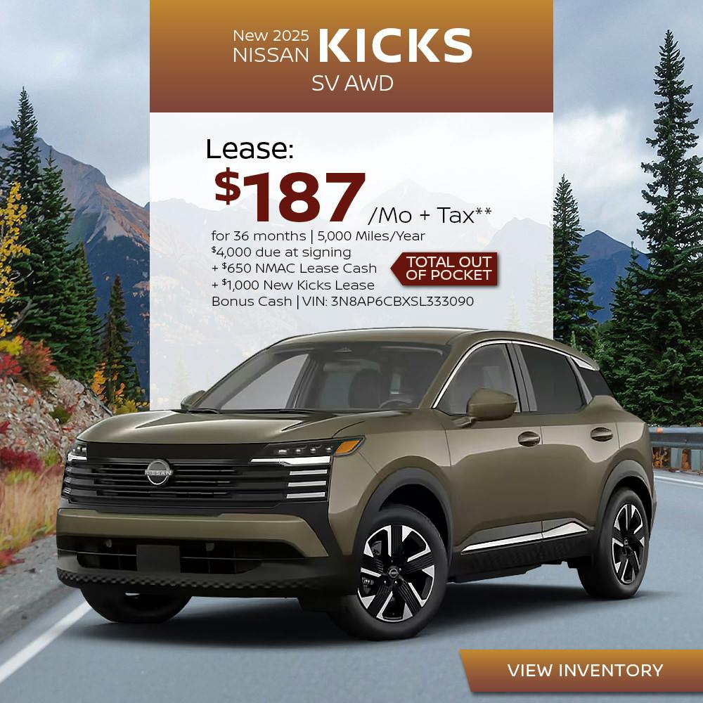 New 2025 Nissan Kicks SV AWD