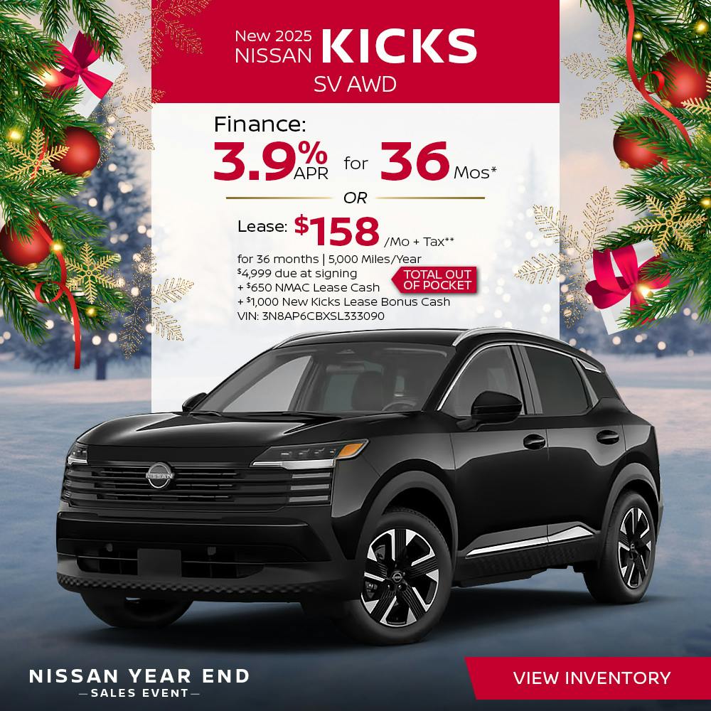 New 2025 Nissan Kicks SV AWD