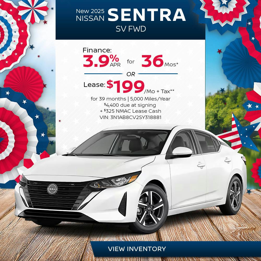 New 2025 Nissan Sentra SV FWD | First Nissan
