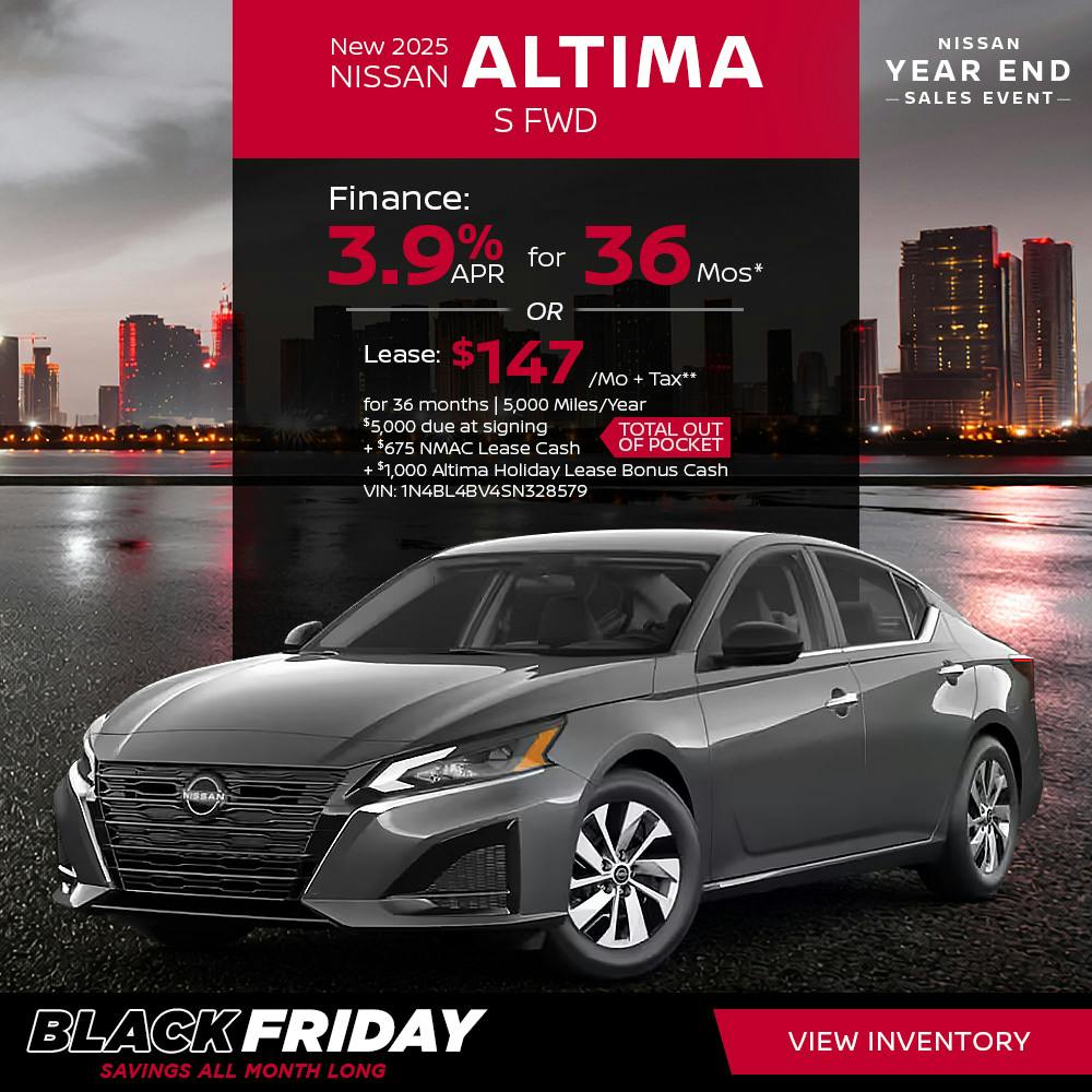 New 2025 Nissan Altima S FWD