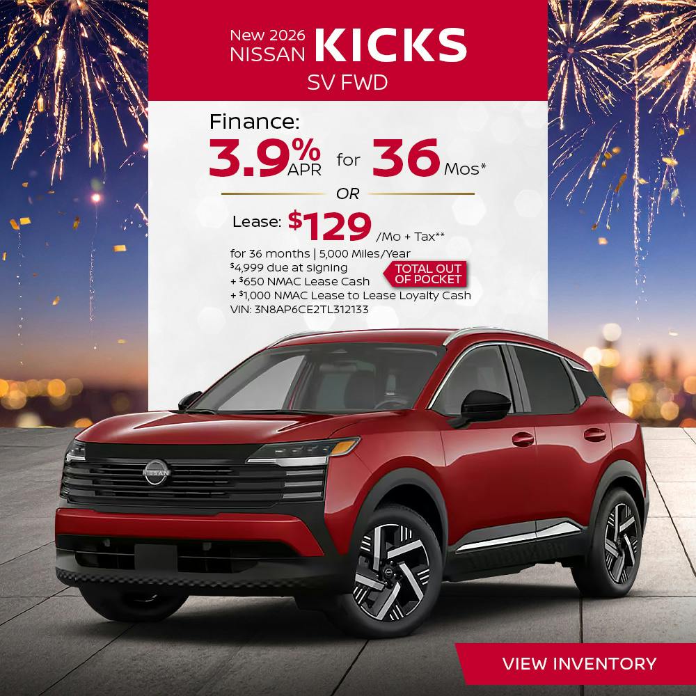 New 2026 Nissan Kicks SV FWD | First Nissan