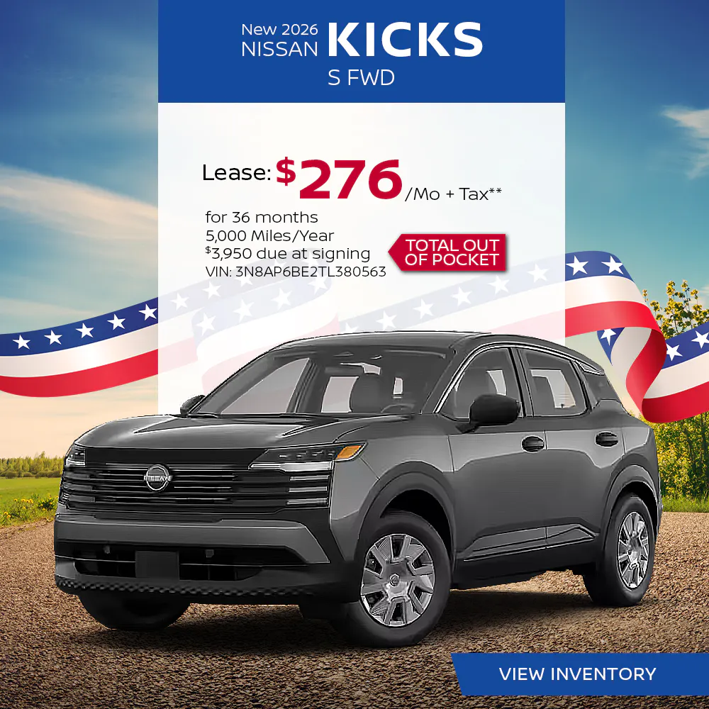 New 2026 Nissan Kicks S FWD