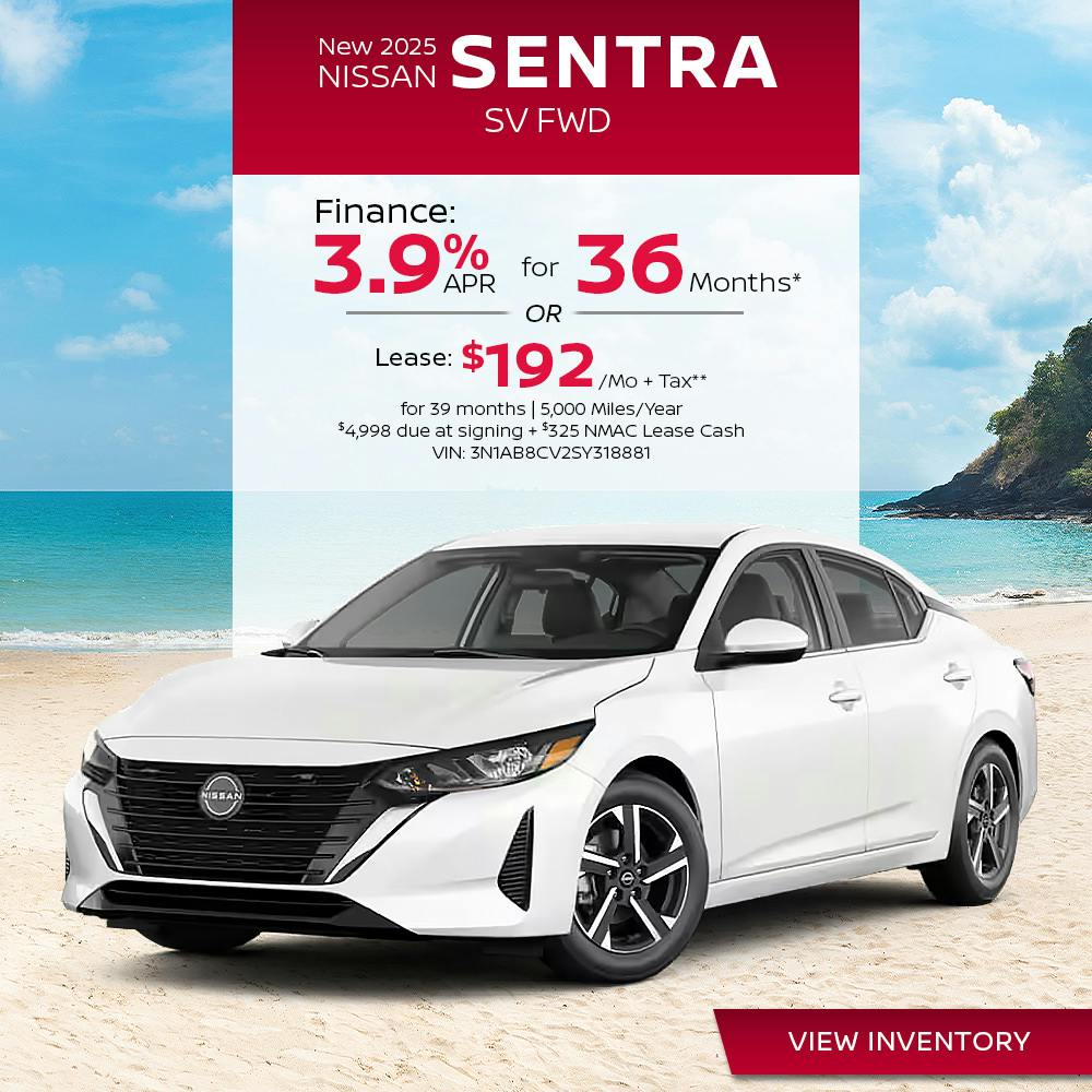 New 2025 Nissan Sentra SV FWD