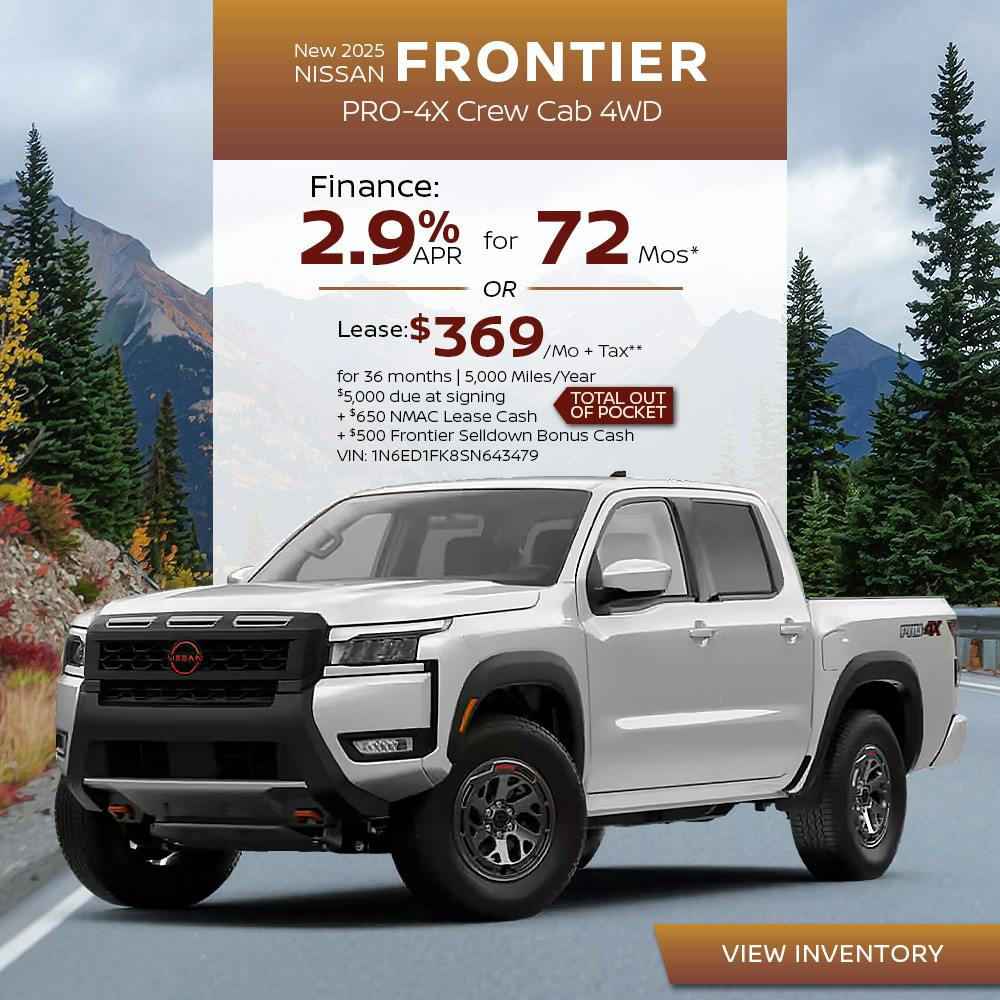 New 2025 Nissan Frontier PRO-4X Crew Cab 4WD