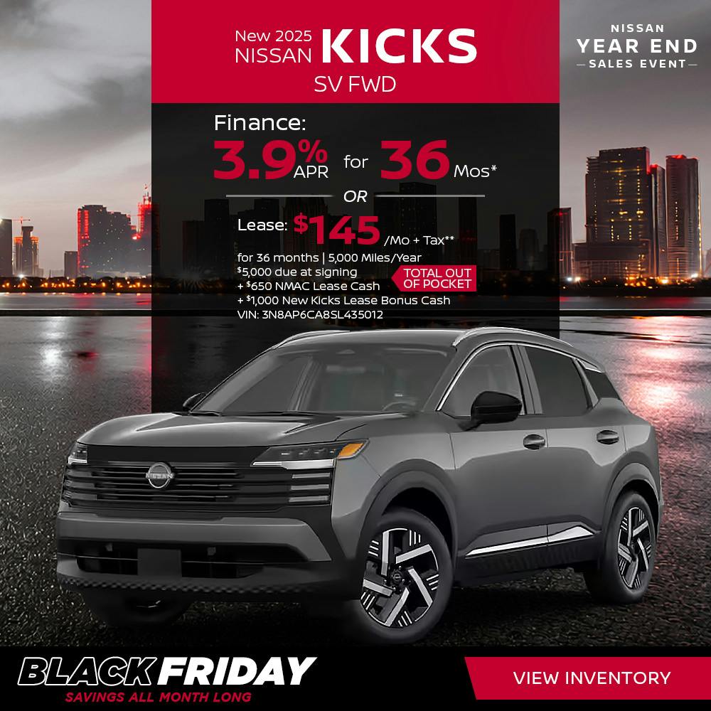 New 2025 Nissan Kicks SV FWD