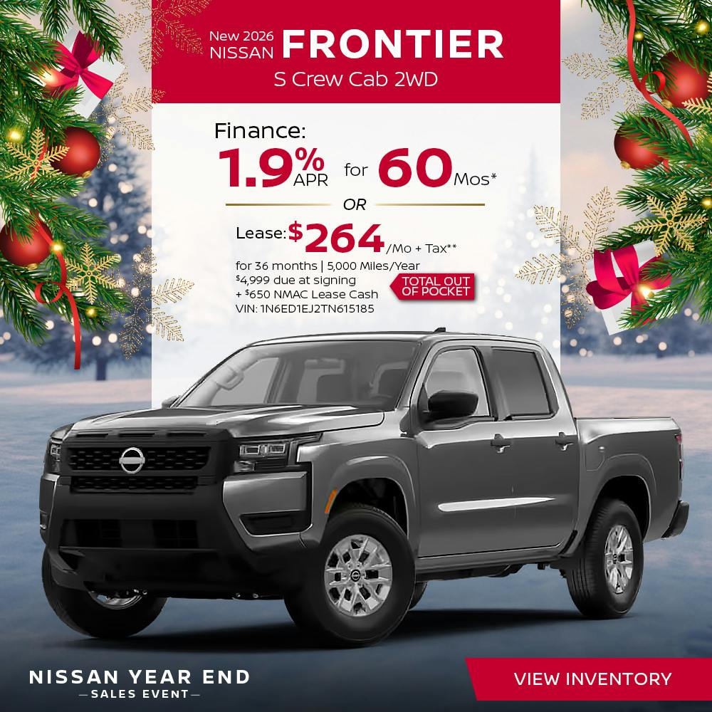 New 2026 Nissan Frontier S Crew Cab 2WD