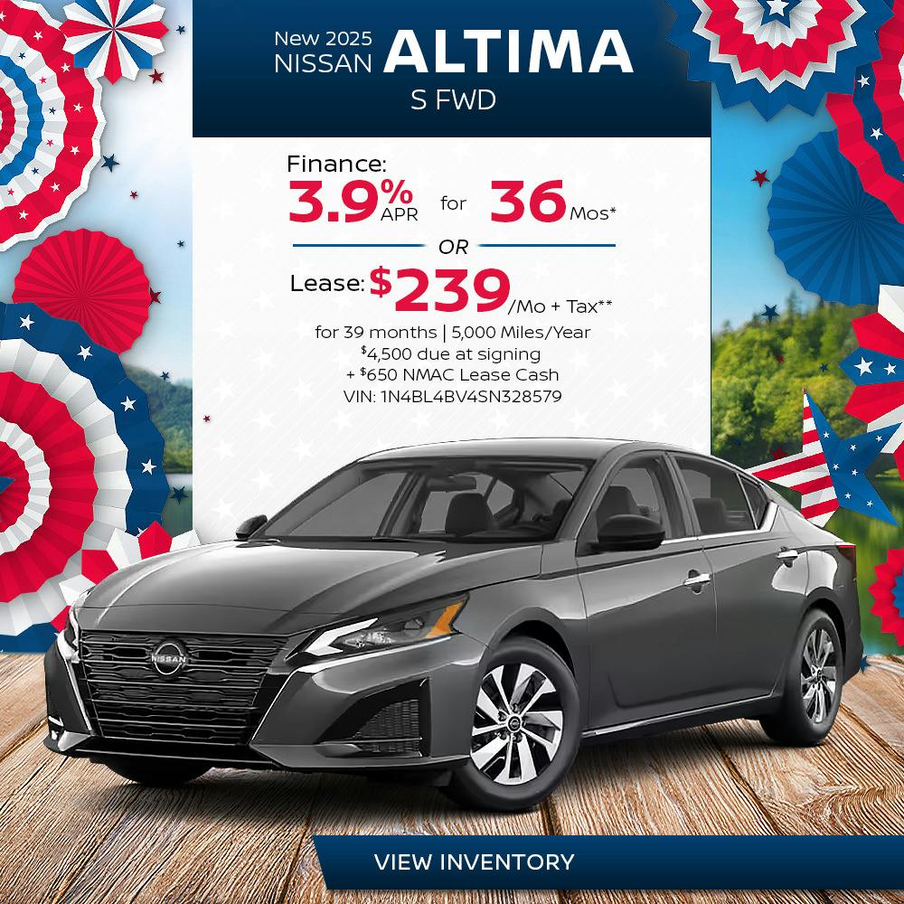 New 2025 Nissan Altima S FWD | First Nissan