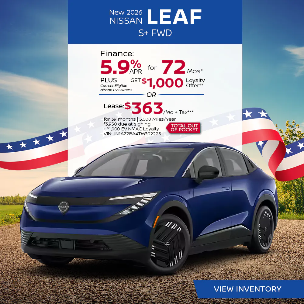 New 2026 Nissan Leaf S+ FWD
