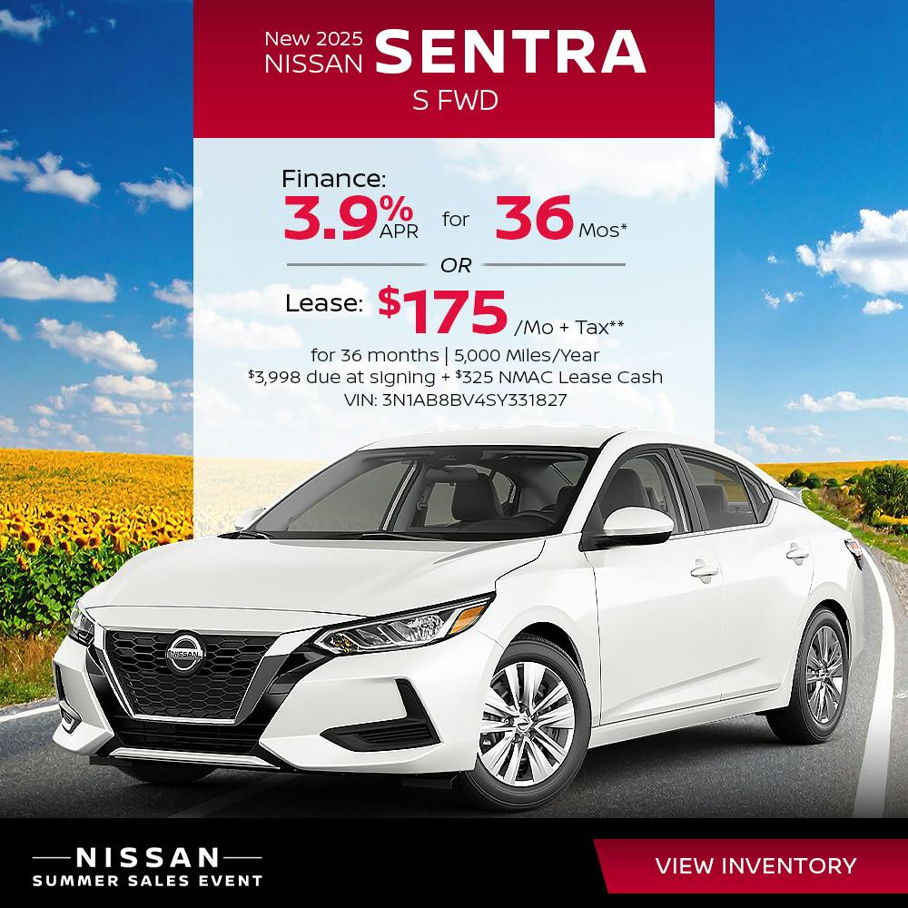 New 2025 Nissan Sentra S FWD