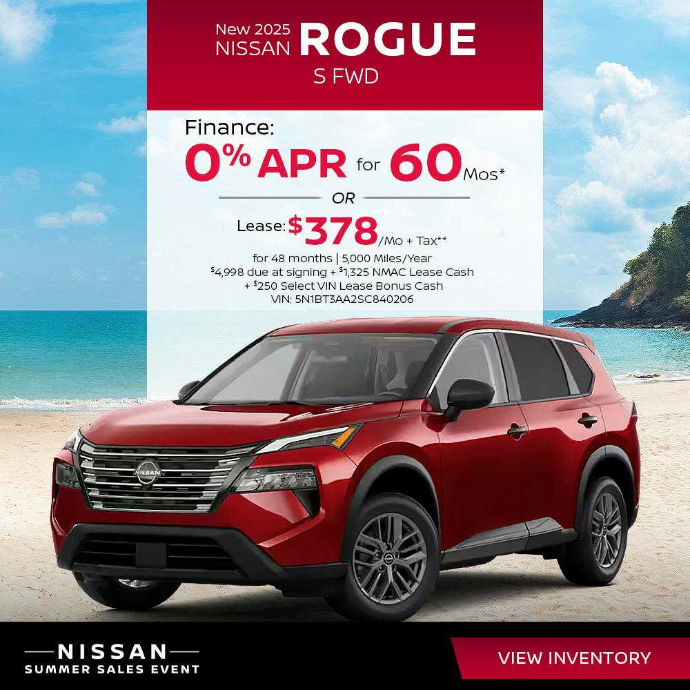 New 2025 Nissan Rogue S FWD