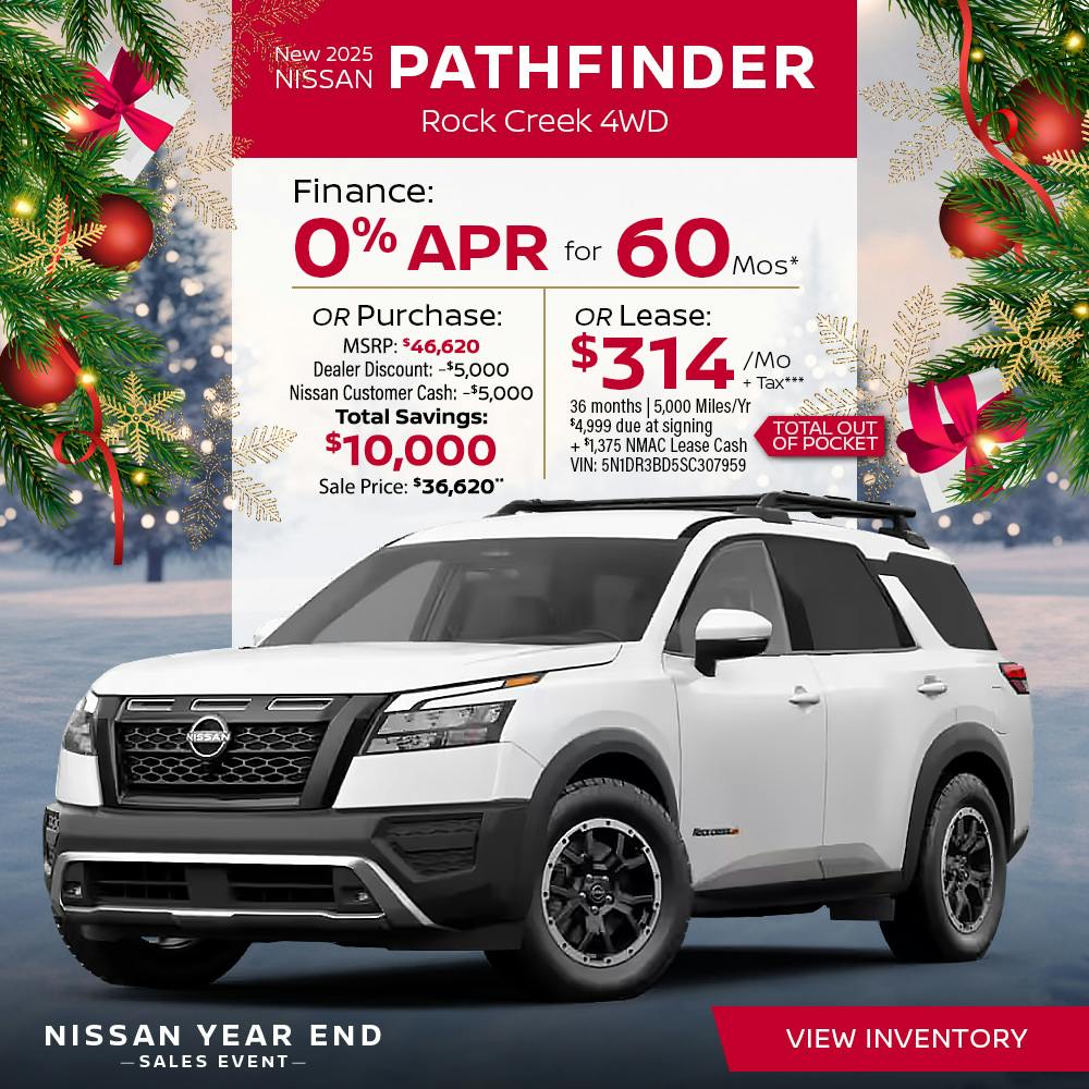 New 2025 Nissan Pathfinder Rock Creek 4WD