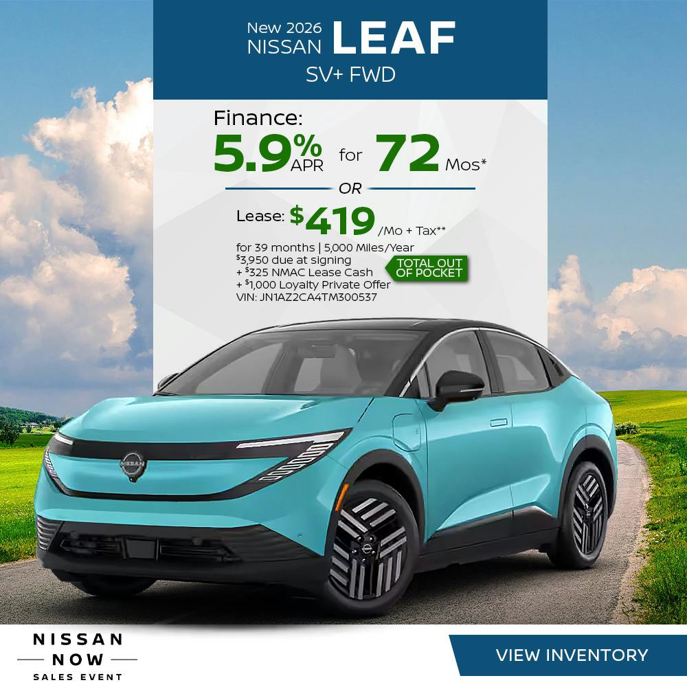 New 2026 Nissan Leaf SV+ FWD