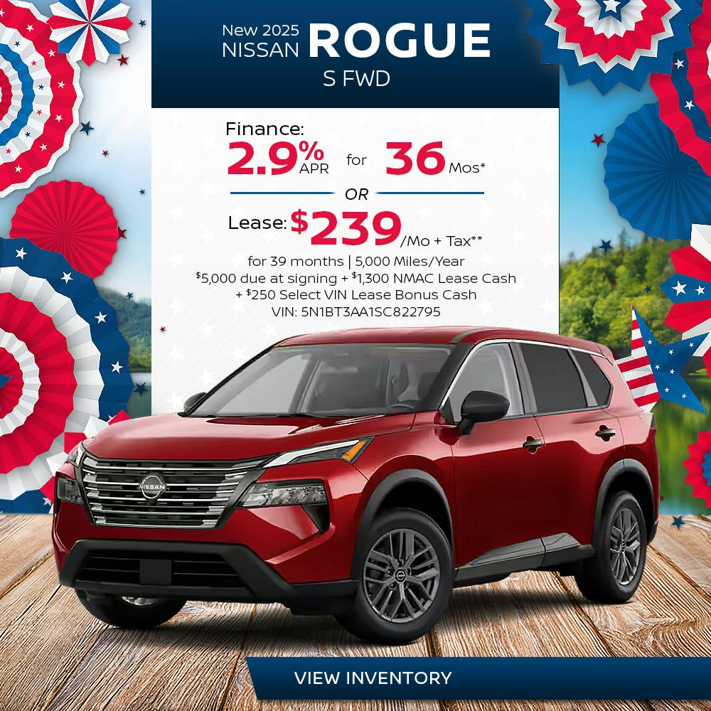 New 2025 Nissan Rogue S FWD | First Nissan