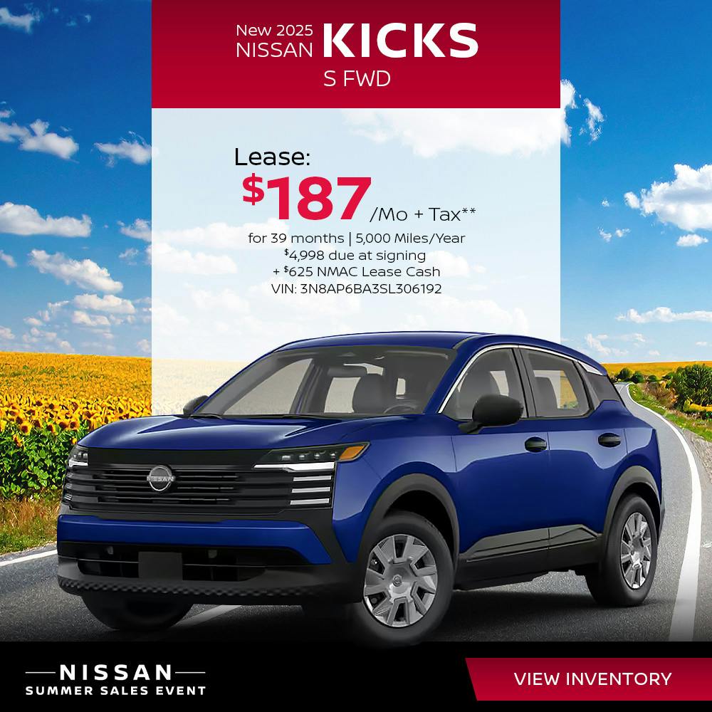 New 2025 Nissan Kicks S FWD