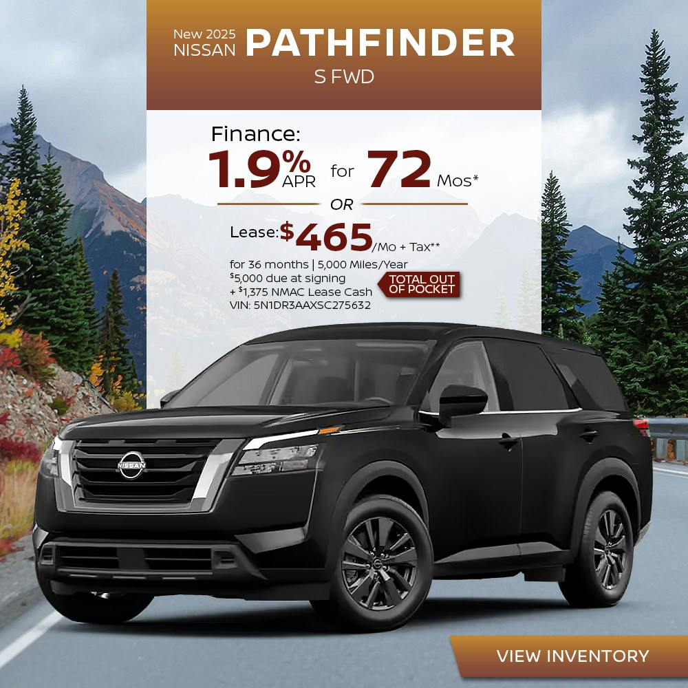 New 2025 Nissan Pathfinder S FWD