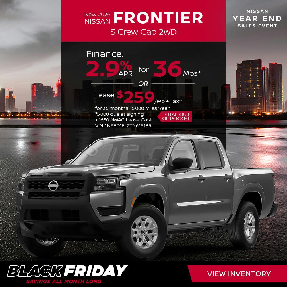 New 2026 Nissan Frontier S Crew Cab 2WD