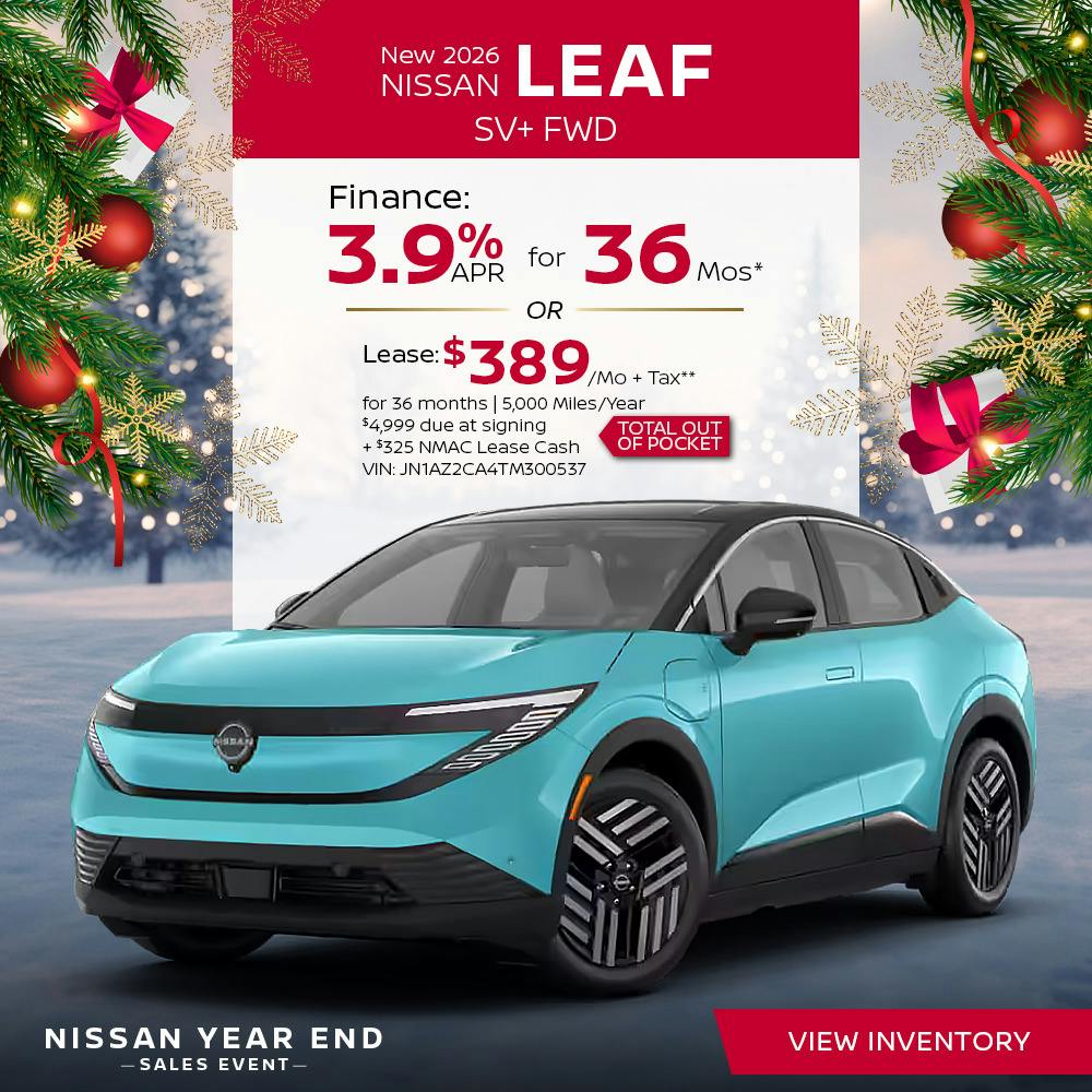 New 2026 Nissan Leaf SV+ FWD | First Nissan