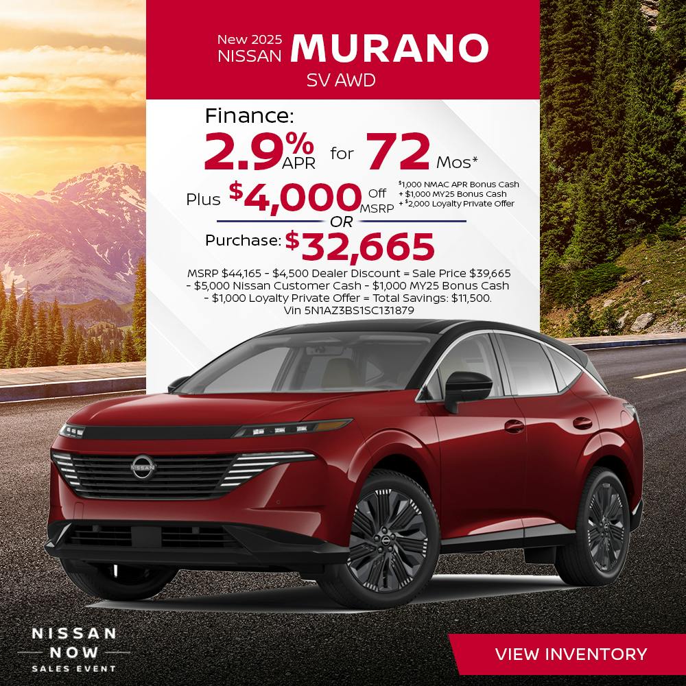 New 2025 Nissan MURANO SV AWD