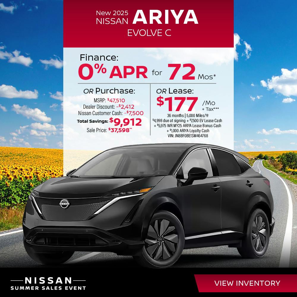 New 2025 Nissan ARIYA EVOLVE C