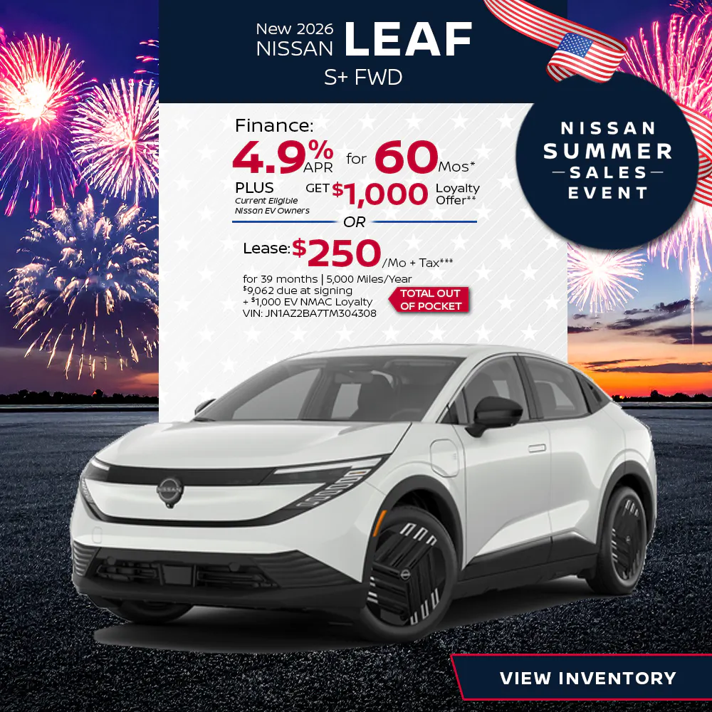 New 2026 Nissan Leaf S+ FWD