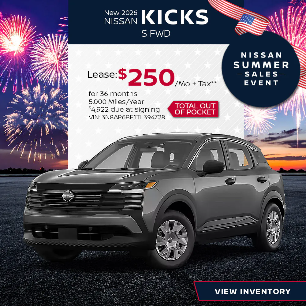 New 2026 Nissan Kicks S FWD