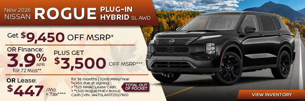 New 2026 Nissan Rogue Plug-In Hybrid SL AWD | First Nissan