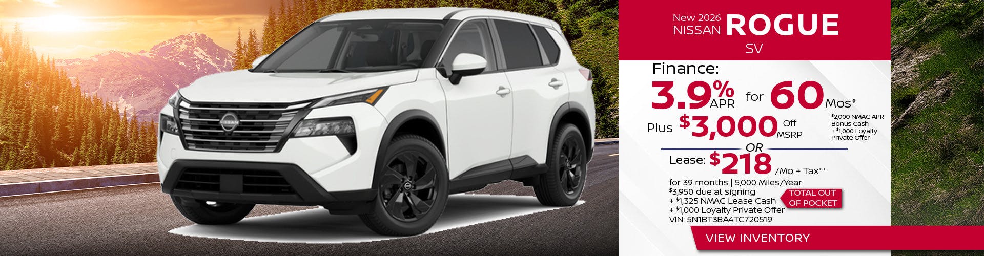 New 2026 Nissan ROGUE SV