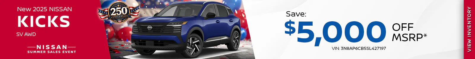 New 2025 Nissan Kicks Models