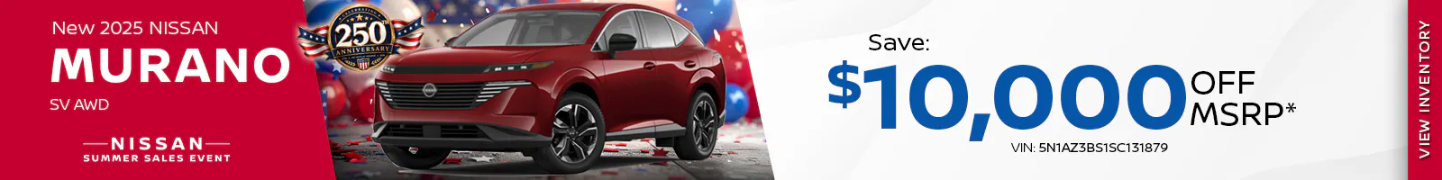 New 2025 Nissan Murano SV Models
