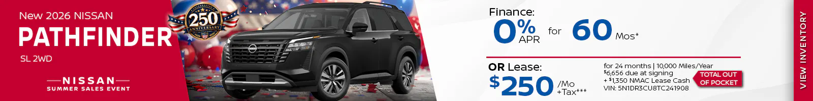 New 2026 Nissan Pathfinder SL 2WD