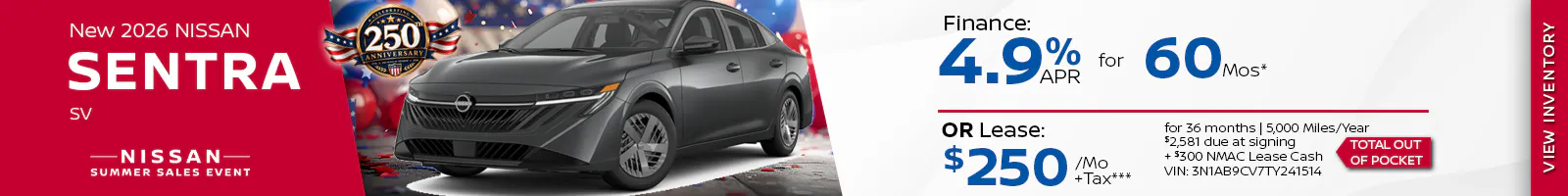 New 2026 Nissan Sentra