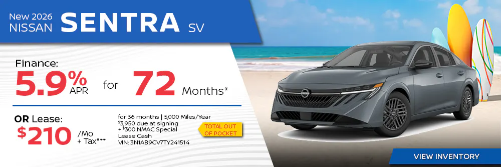 2026 Nissan Sentra SV | First Nissan