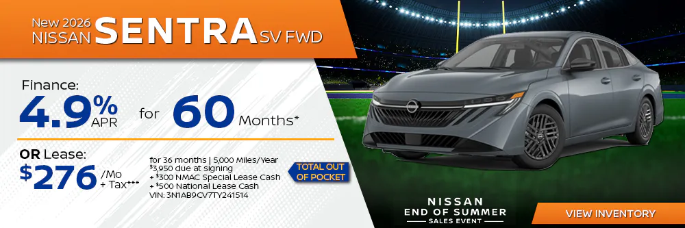 2026 Nissan Sentra SV | First Nissan