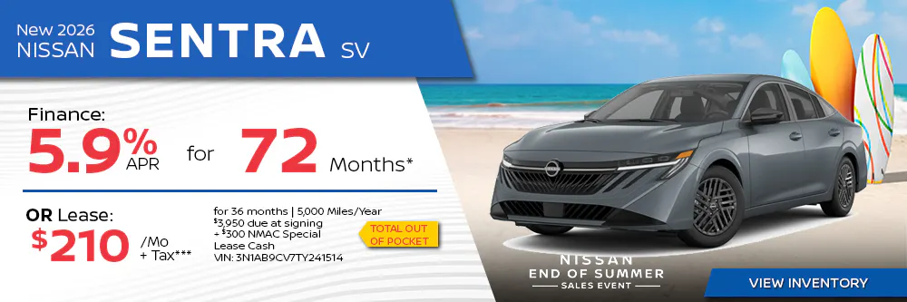 2026 Nissan Sentra SV | First Nissan