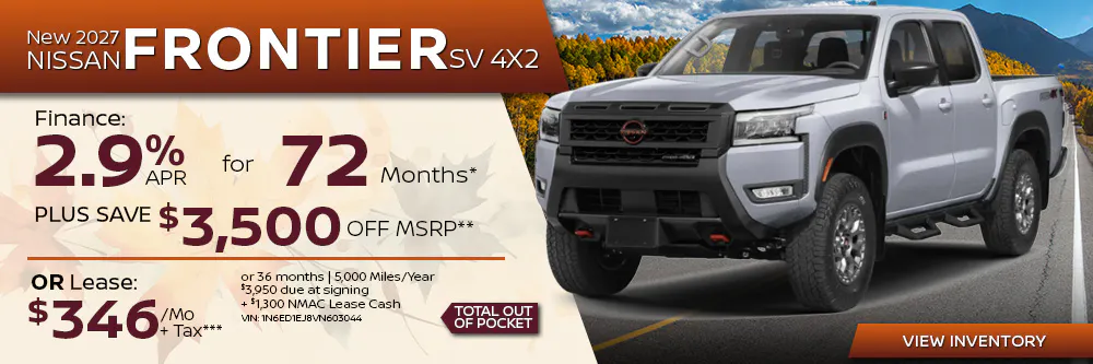 New 2027 Nissan Frontier SV 4X2 | First Nissan