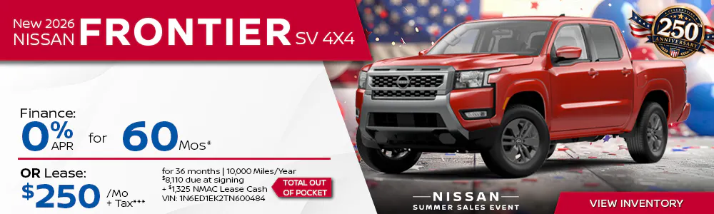 New 2026 Nissan Frontier S King Cab 2WD | First Nissan