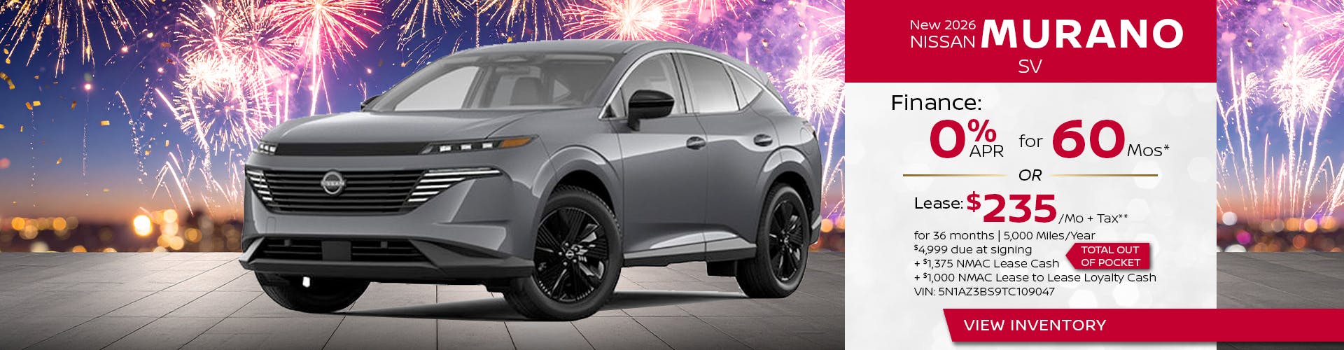 New 2026 MURANO NISSAN  SV