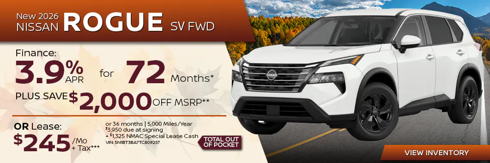 New 2026 Nissan Rogue SV FWD | First Nissan