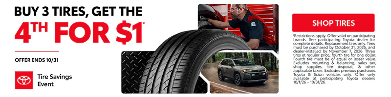Tire Savings Event SET Banner | Five Star Toyota of Milledgeville