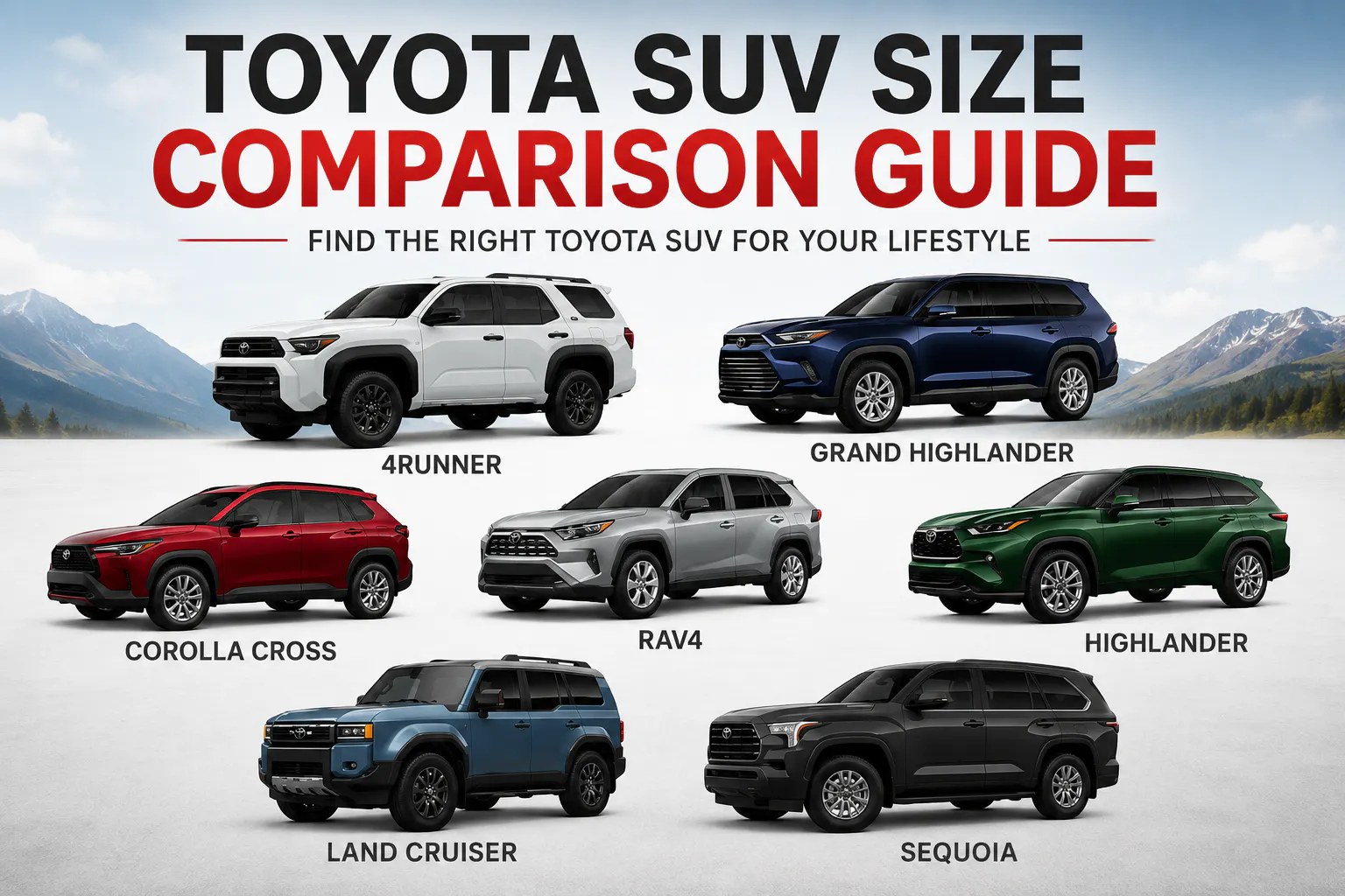 Toyota SUV Comparison