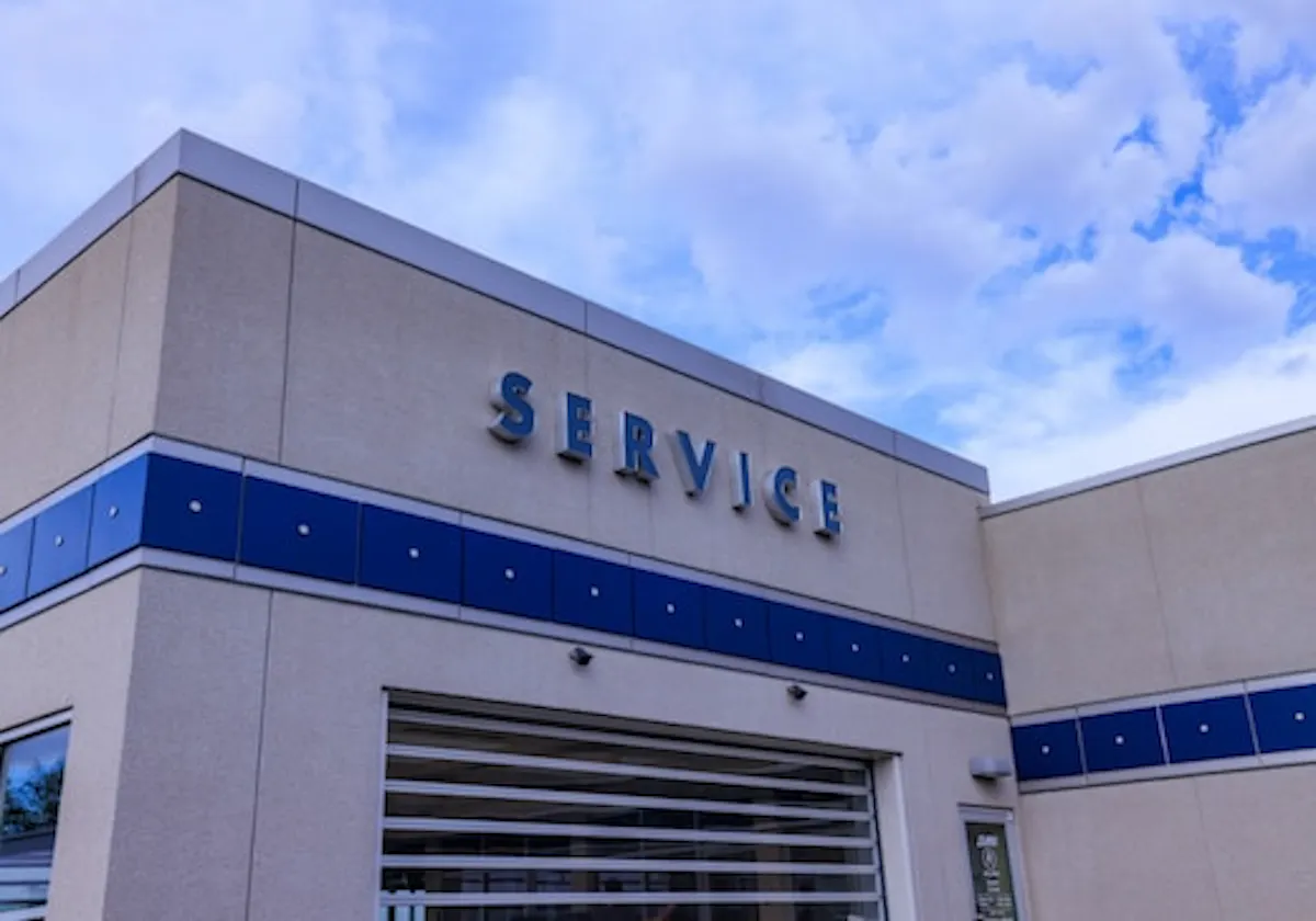 Acura service department performing recall repairs