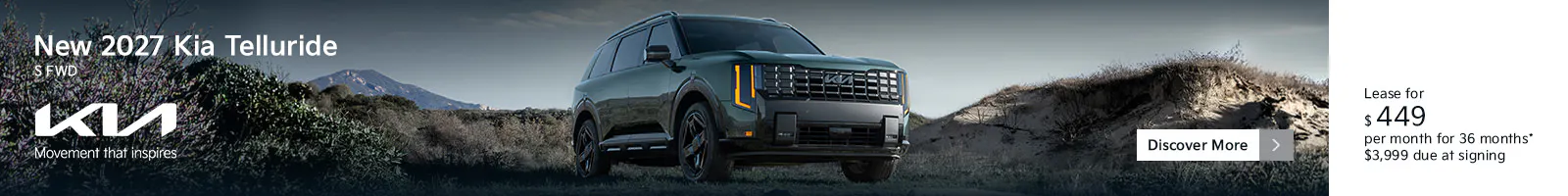 New 2027 Kia Telluride S FWD