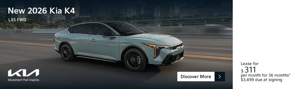 New 2026 Kia K4 LXS FWD | Fort Bend Kia