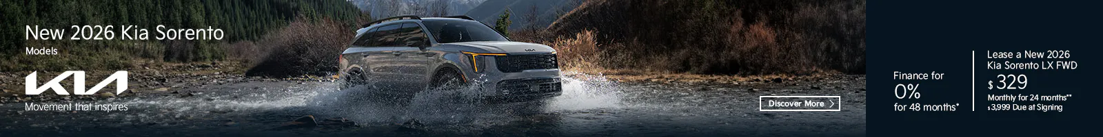 New 2026 Kia Sorento Models