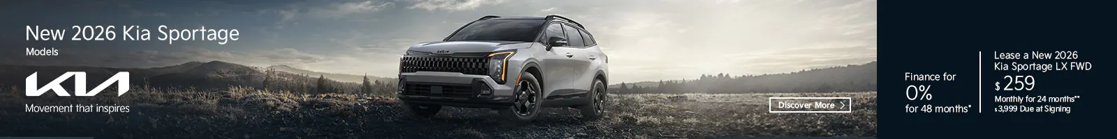 New 2026 Kia Sportage Models