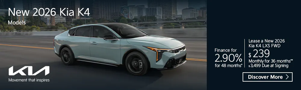 New 2026 Kia K4 Models | Fort Bend Kia