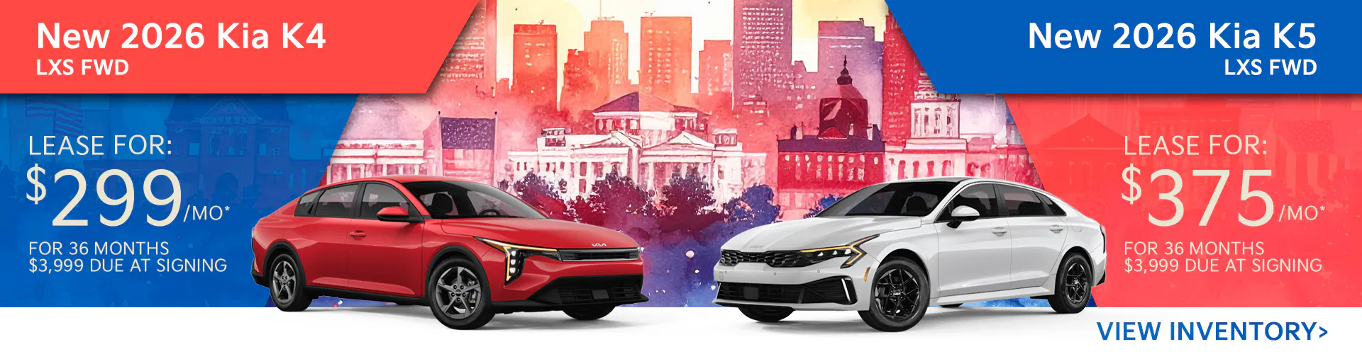 New 2026 Kia K4 LXS FWD