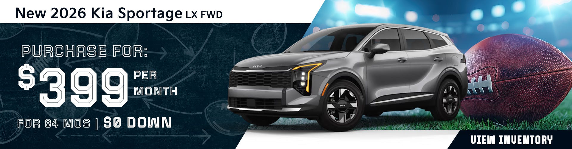 New 2026 Kia Sportage LX FWD – Purchase for $399 per Month